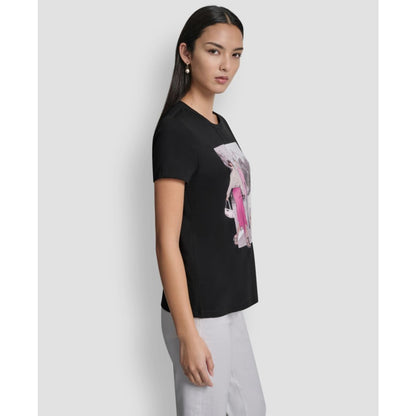 Dkny Women's Bleecker Conversational Short-Sleeve T-Shirt