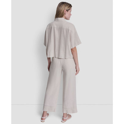 Dkny Jeans Women's Oversized Cropped Shirt