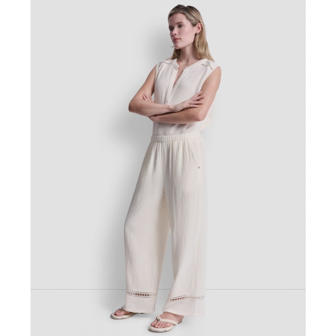 Dkny Jeans Women's Mid Rise Drawstring Pants
