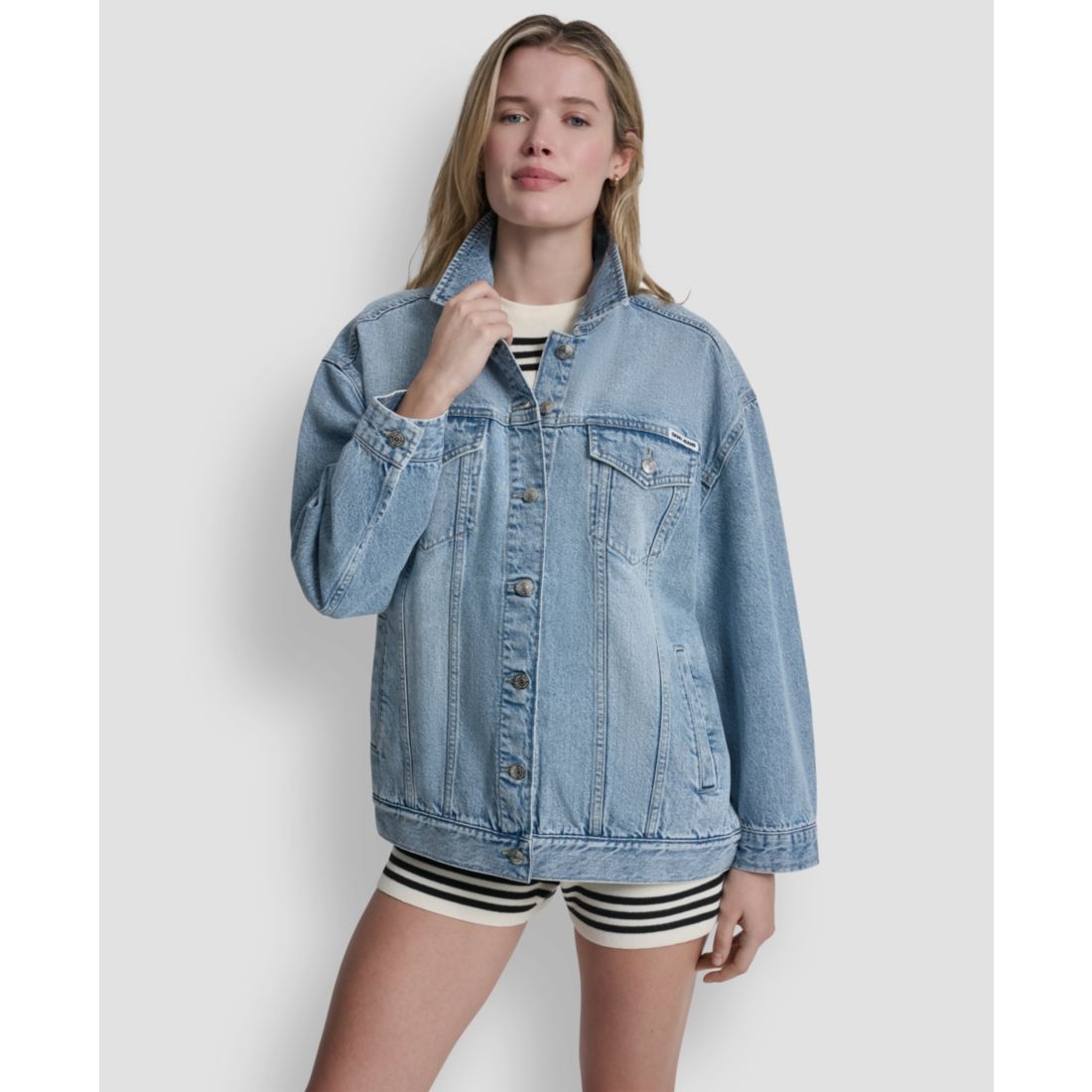 Dkny Jeans Women's Denim Trucker Jacket