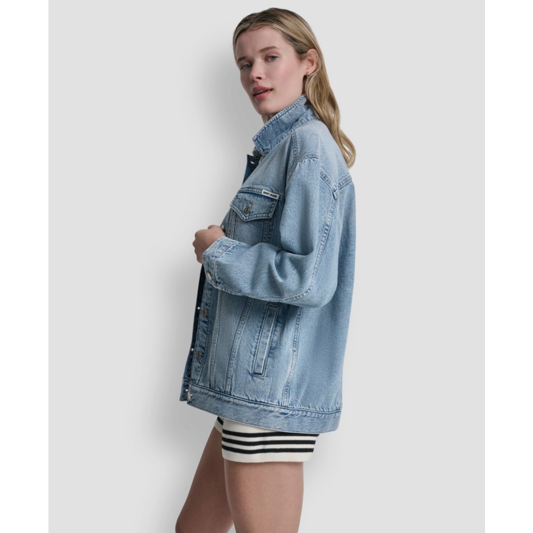 Dkny Jeans Women's Denim Trucker Jacket