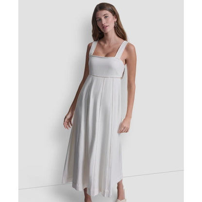 Dkny Jeans Women's Seamed Tank Square Neck Dress