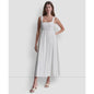 Dkny Jeans Women's Seamed Tank Square Neck Dress