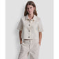Dkny Jeans Women's Short-Sleeve Button Front Shirt