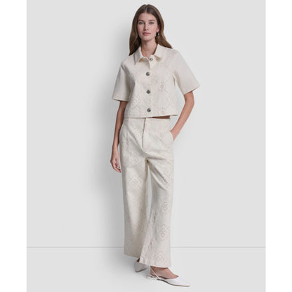 Dkny Jeans Women's Short-Sleeve Button Front Shirt