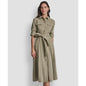 Dkny Women's Long-Sleeve Collared Roll Tab Fuji Cargo Dress