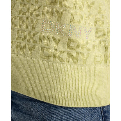 Dkny Jeans Petite Polo Collar Logo Sweater