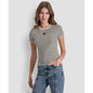 Dkny Jeans Petite Crewneck Striped Sweater