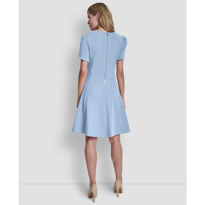 Dkny Women's Tulip Sleeve Fit and Flare Dress