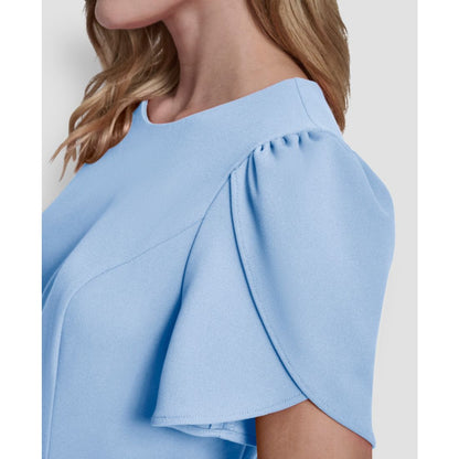 Dkny Women's Tulip Sleeve Fit and Flare Dress