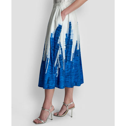 Dkny Women's Printed Abstract Pull-On Midi Skirt