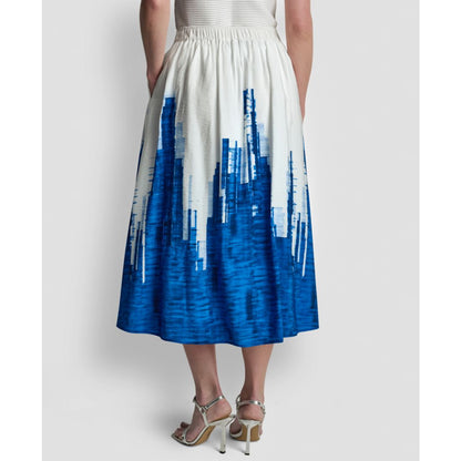 Dkny Women's Printed Abstract Pull-On Midi Skirt