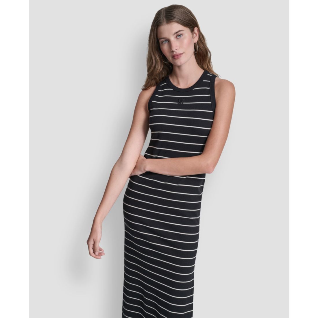 Dkny Jeans Women's Side-Slit Tank Midi Dress