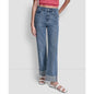 Dkny Jeans Women's High-Rise Seamed Classic Straight Leg Jeans