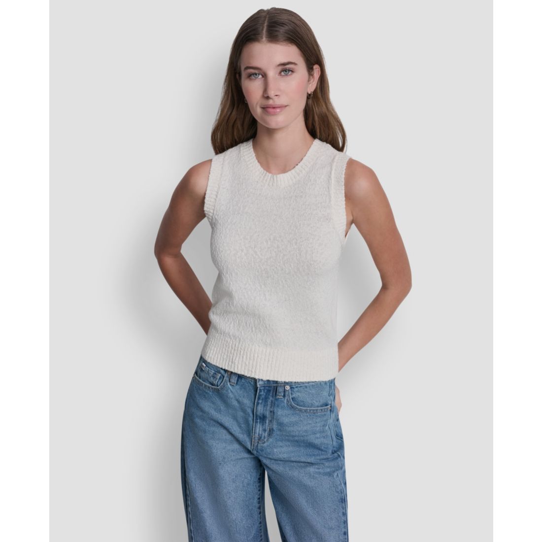 Dkny Jeans Women's Crewneck Pull-On Sweater