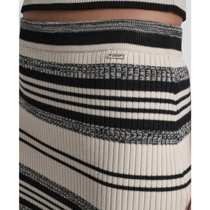 Dkny Jeans Women's Ribbed Stripe Pull-On Midi Skirt