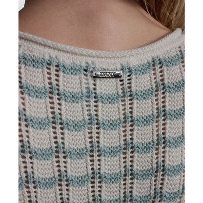 Dkny Jeans Women's Sleeveless Crew Neck Pointelle Dress