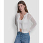 Dkny Jeans Women's Open-Stitch Drop-Shoulder Cardigan Sweater