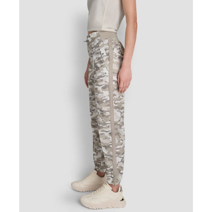 Dkny Sport Women's High Rise Bungee Waist Seamed Joggers