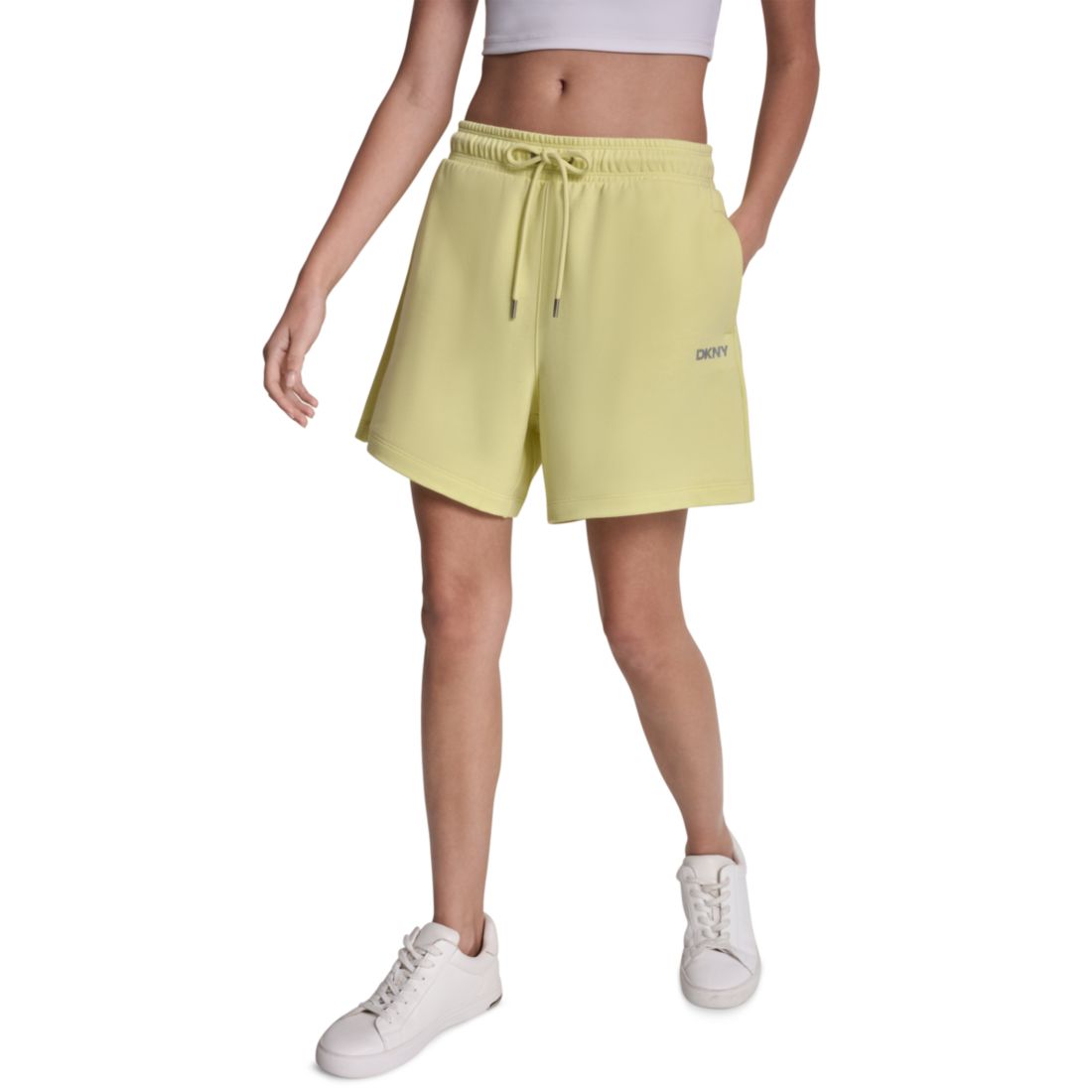 Dkny Sport Women's Foil Logo Shorts