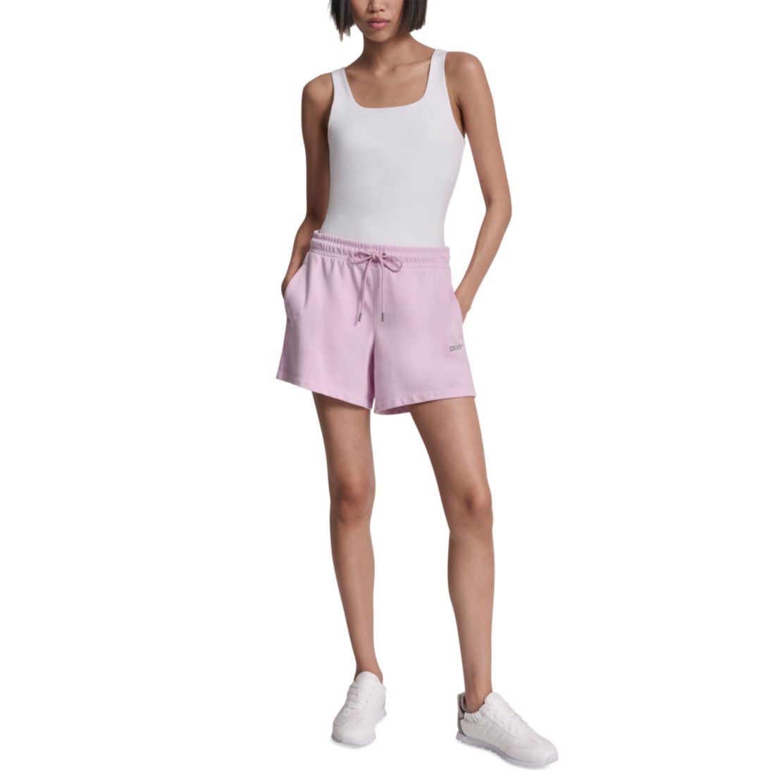 Dkny Sport Women's Foil Logo Shorts