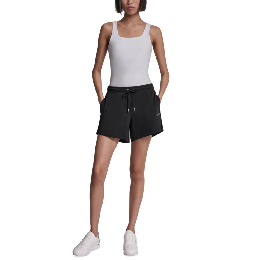 Dkny Sport Women's Foil Logo Shorts