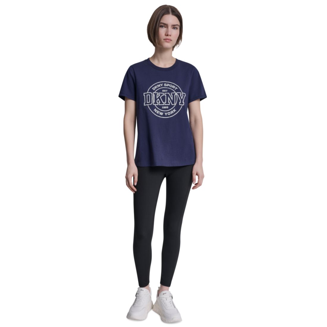 Dkny Sport Women's Collegiate Medallion Logo T-Shirt