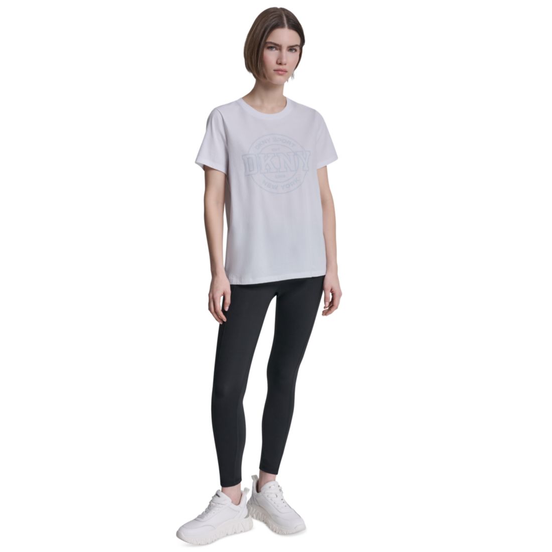 Dkny Sport Women's Collegiate Medallion Logo T-Shirt