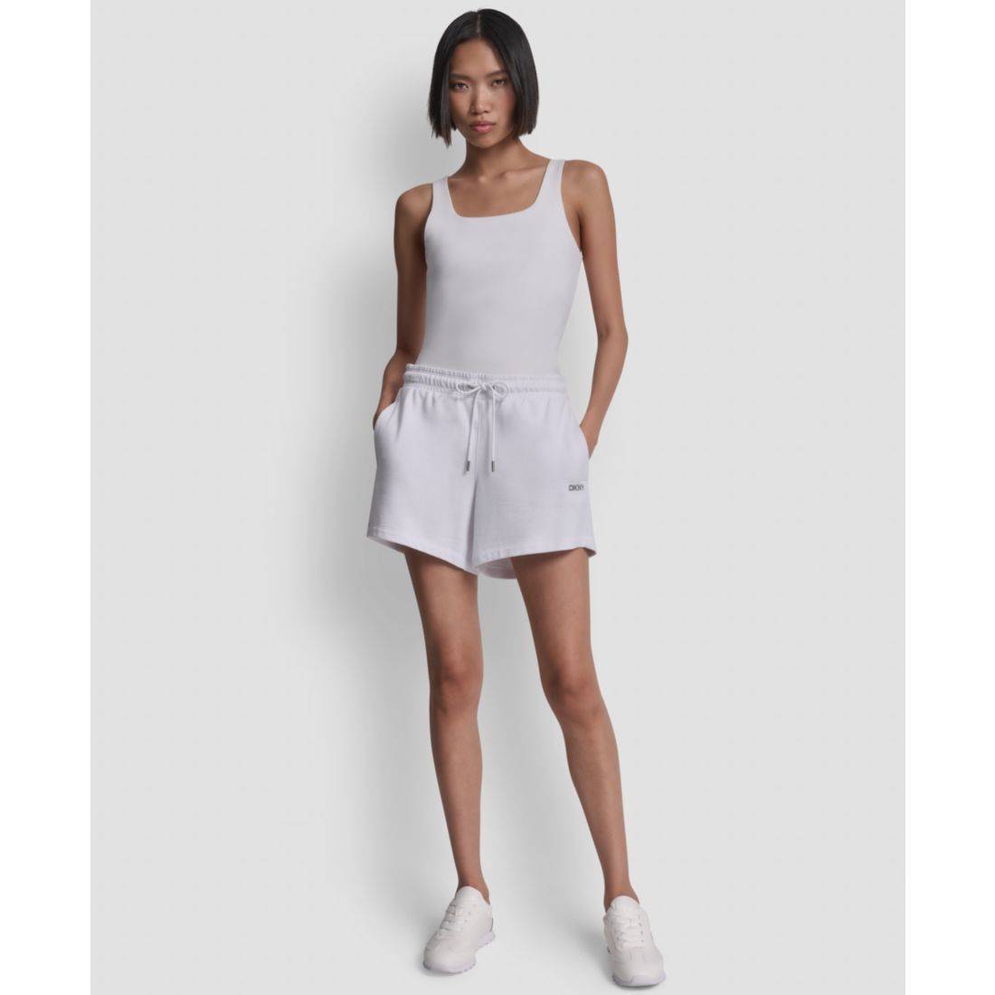 Dkny Sport Women's Foil Logo Shorts