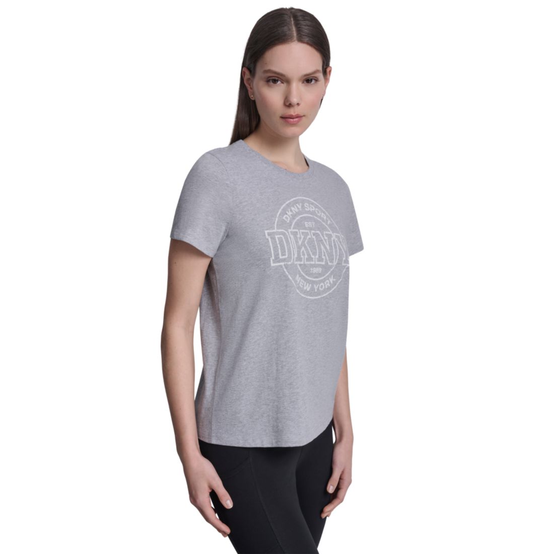Dkny Sport Women's Collegiate Medallion Logo T-Shirt