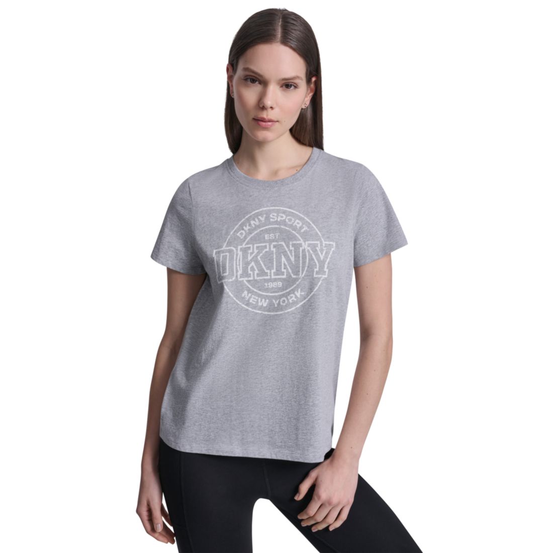 Dkny Sport Women's Collegiate Medallion Logo T-Shirt