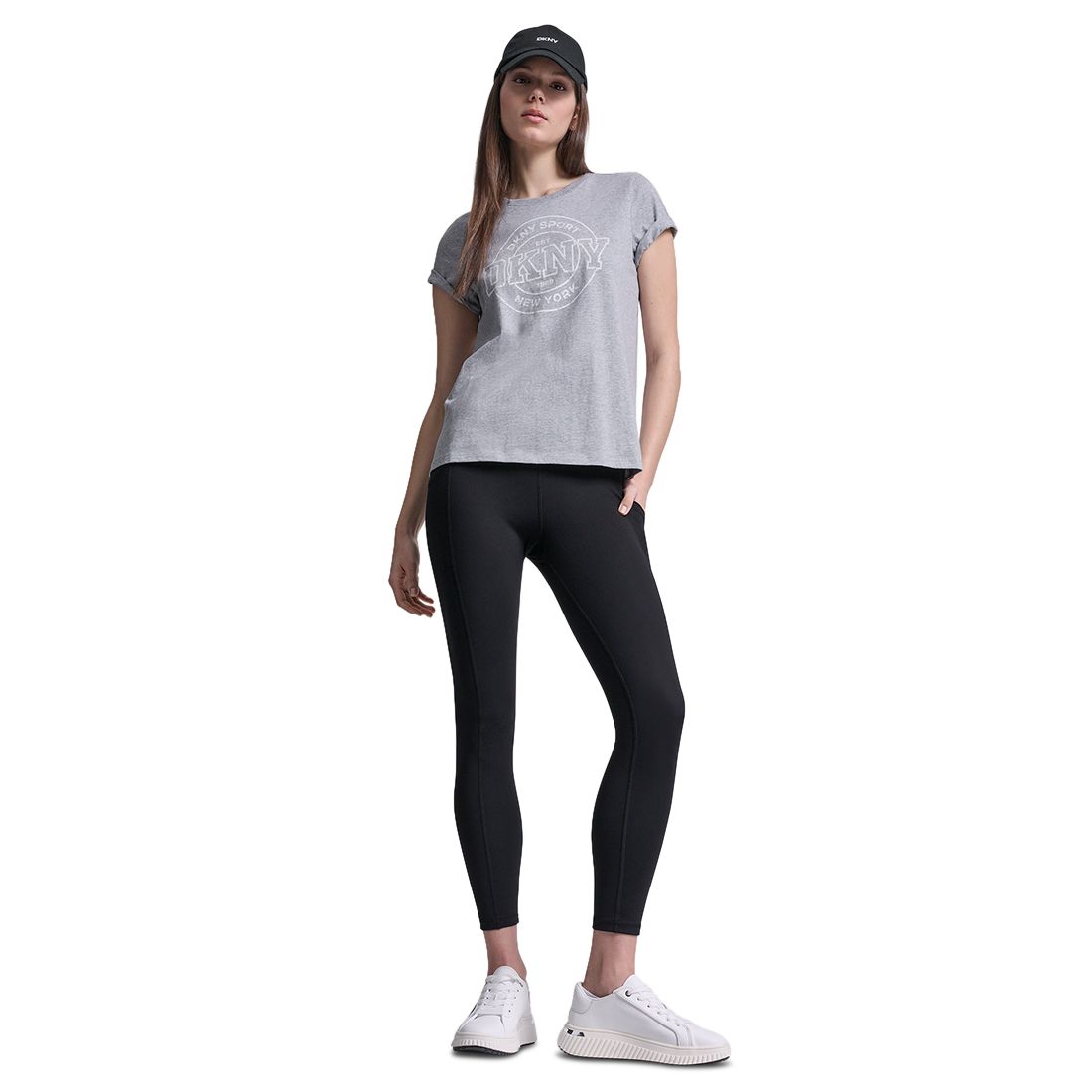 Dkny Sport Women's Collegiate Medallion Logo T-Shirt