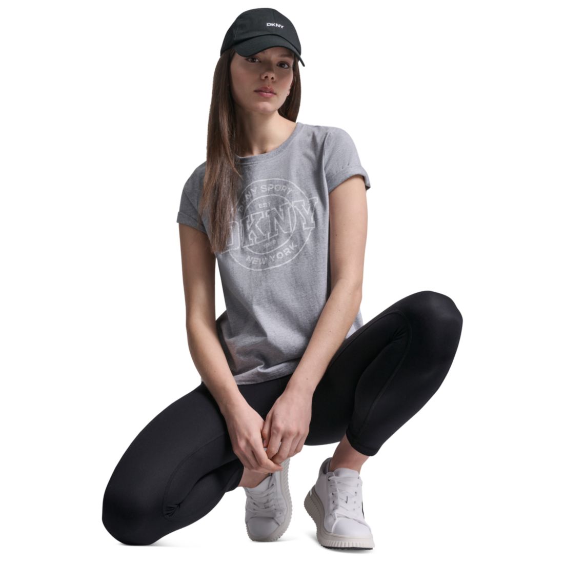 Dkny Sport Women's Collegiate Medallion Logo T-Shirt