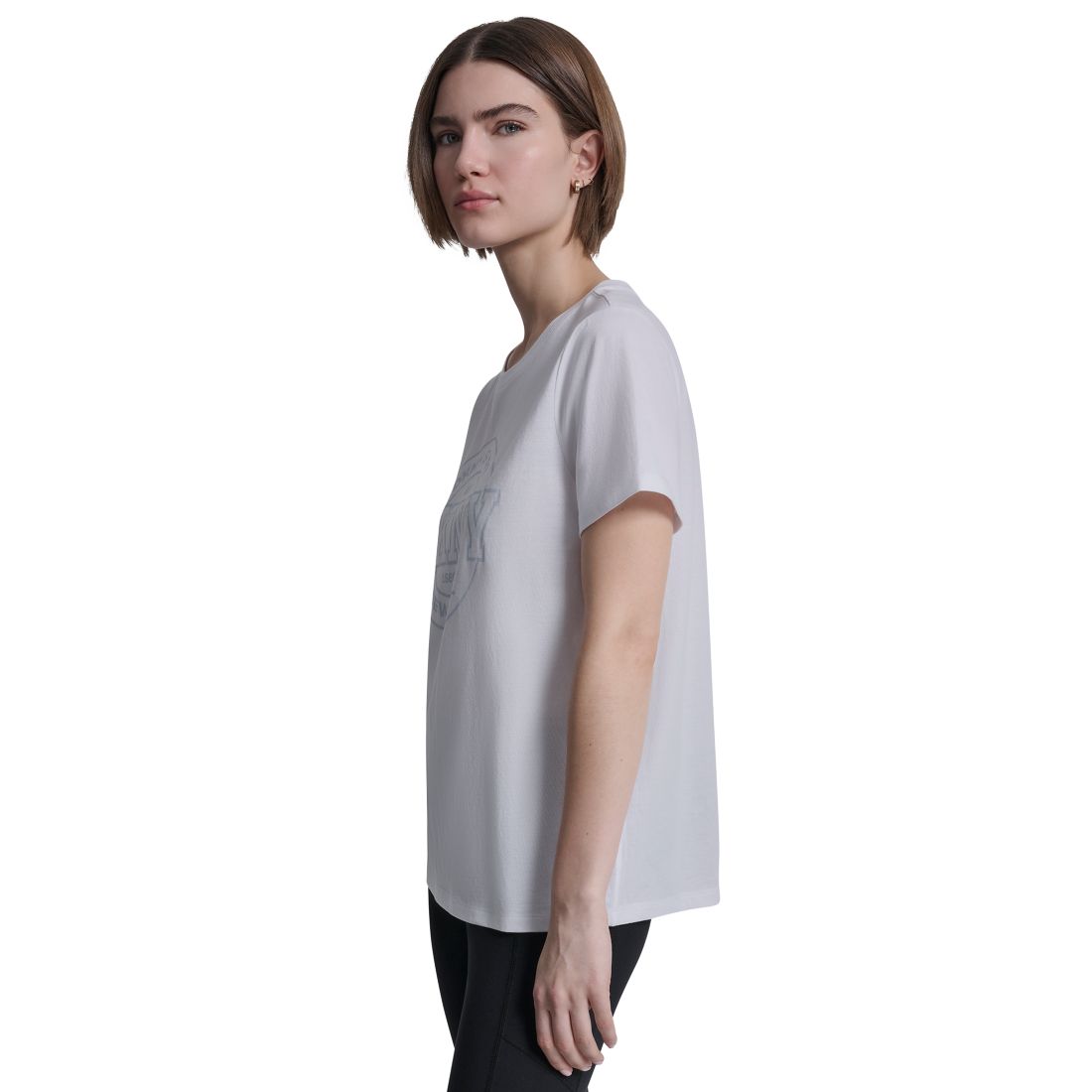 Dkny Sport Women's Collegiate Medallion Logo T-Shirt