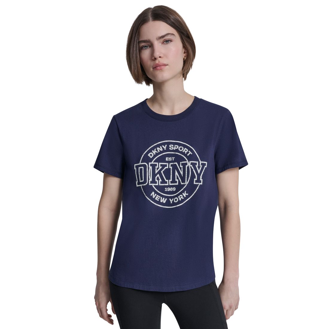 Dkny Sport Women's Collegiate Medallion Logo T-Shirt