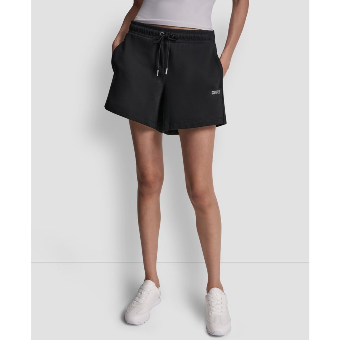 Dkny Sport Women's Foil Logo Shorts