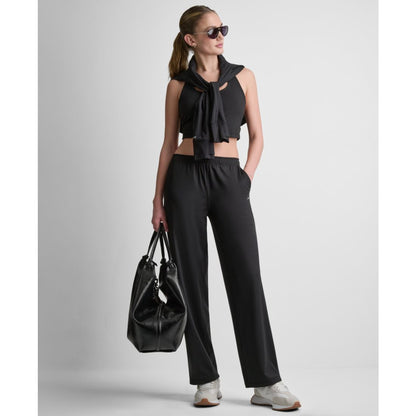 Dkny Sport Women's Balance Compression Mid-Rise Straight Leg Pants