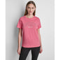 Dkny Sport Women's Rhinestone Varsity Logo Relaxed Fit Pull-On T-Shirt