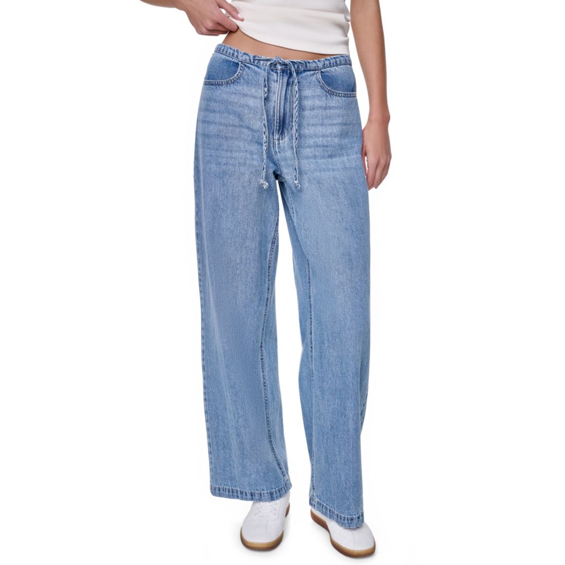 Dkny Jeans Women's Mid-Rise Flowy Relaxed Straight Jeans
