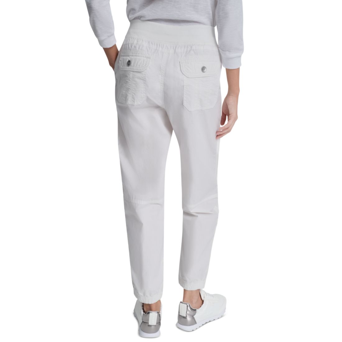 Dkny Sport Women's High Rise Bungee Waist Seamed Joggers