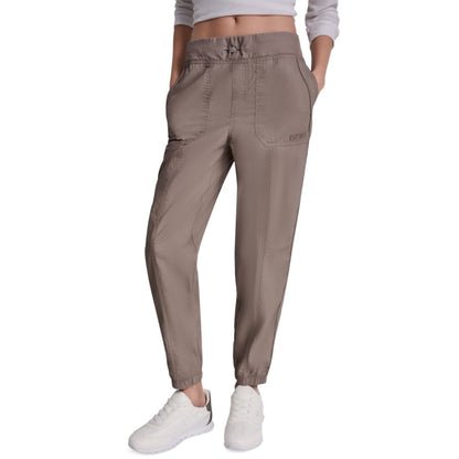Dkny Sport Women's High Rise Bungee Waist Seamed Joggers