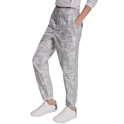Dkny Sport Women's High Rise Bungee Waist Seamed Joggers