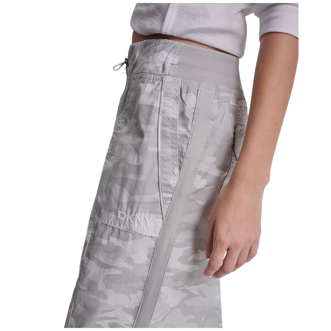 Dkny Sport Women's High Rise Bungee Waist Seamed Joggers