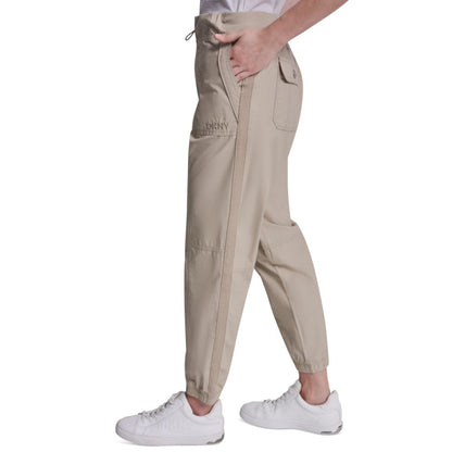 Dkny Sport Women's High Rise Bungee Waist Seamed Joggers