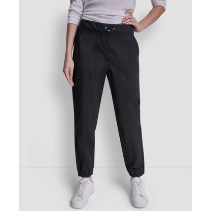 Dkny Sport Women's High Rise Bungee Waist Seamed Joggers
