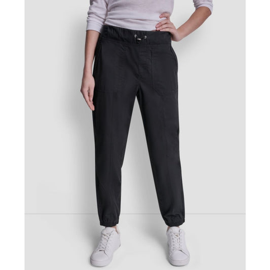 Dkny Sport Women's High Rise Bungee Waist Seamed Joggers