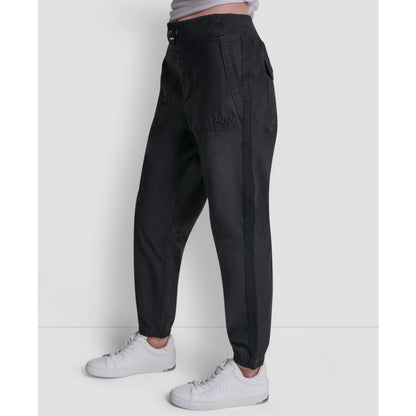 Dkny Sport Women's High Rise Bungee Waist Seamed Joggers