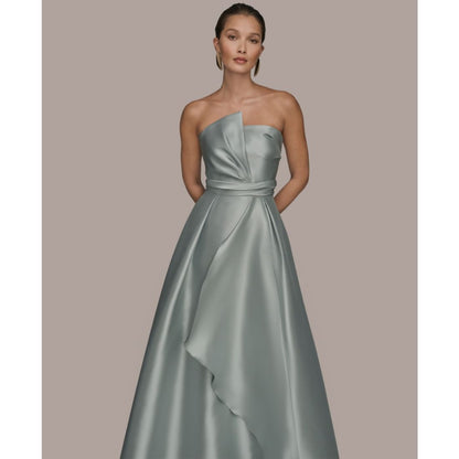 Donna Karan New York Women's Strapless Asymmetrical Ball Gown