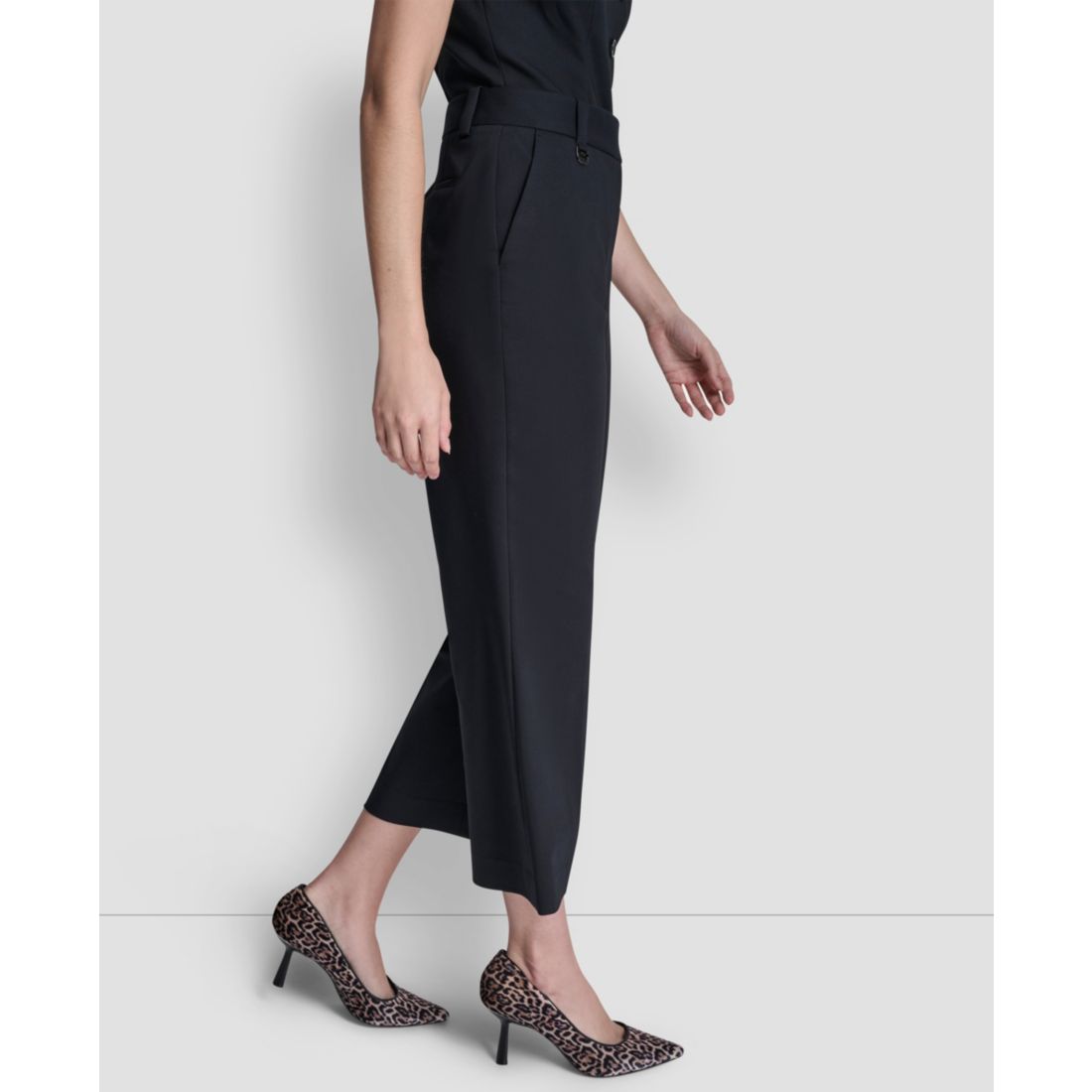 Dkny Women's Pintuck Straight Fit Pants