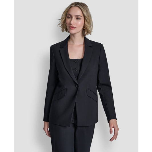Dkny Women's One-Button Notch Collar Jacket